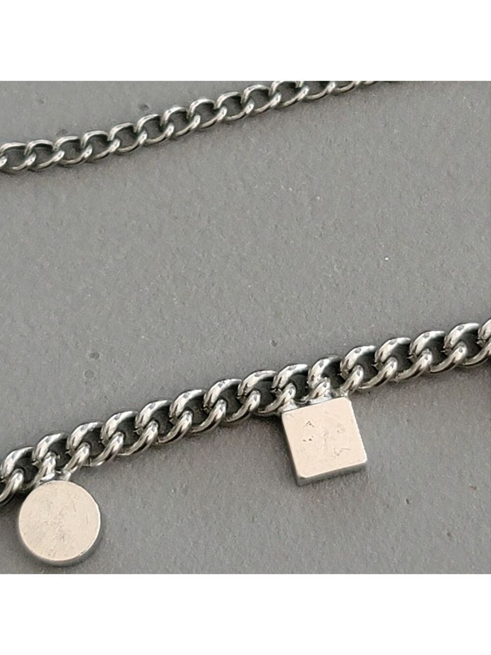 Fashion Aztec Design Double Chain Silver Pendant Necklace 30" - Picture 8 of 10